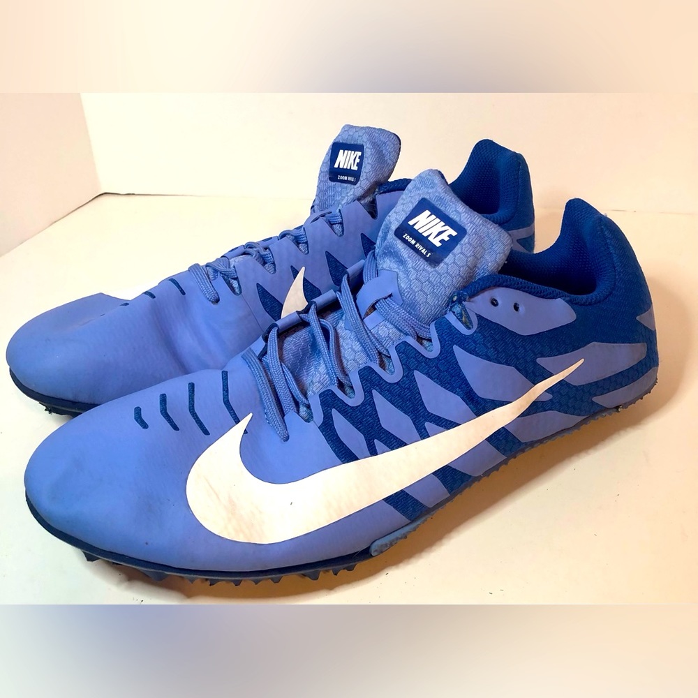 Nike Zoom Rival S Blue And White. Track & Field. Wmns Sz 12. Some Wear.No Spikes